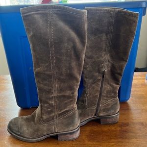 Franco Sarto suede/lather brown boots